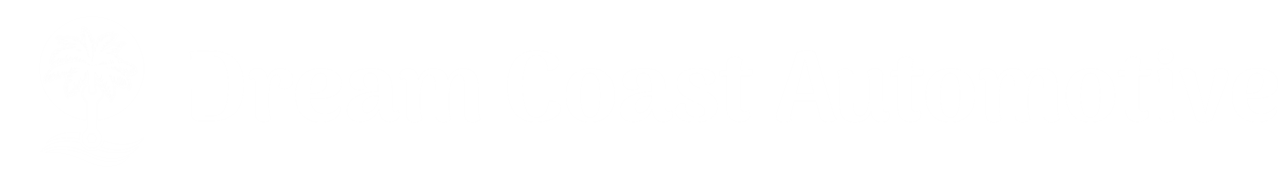 Dream coast automotive logo-white